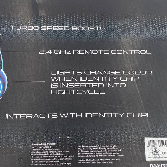 Disney Parks Tron Lightcycle Run Remote Control Vehicle Bike NIB Changes Color - Picture 8 of 10